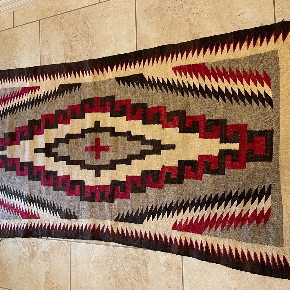 Antique Navajo Rug - Picture 2 of 2